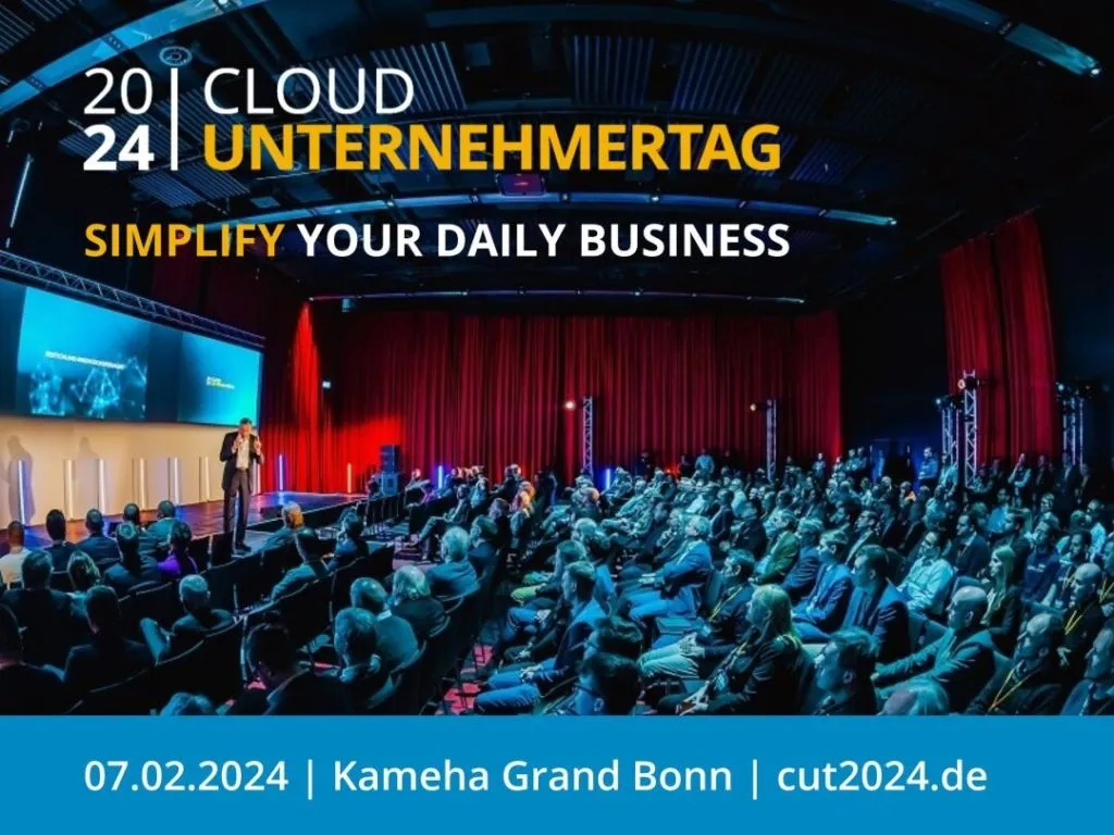 2024 Cloud Unternehmertag. Am 07.02.2024 im Kameha Grand Bonn.